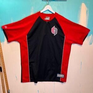 Y2K Portland Trail Blazers Jersey‎ NBA Majestic Hardwood Classics Red XL VTG